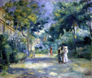  pierre deco art - the garden in montmartre Pierre Auguste Renoir